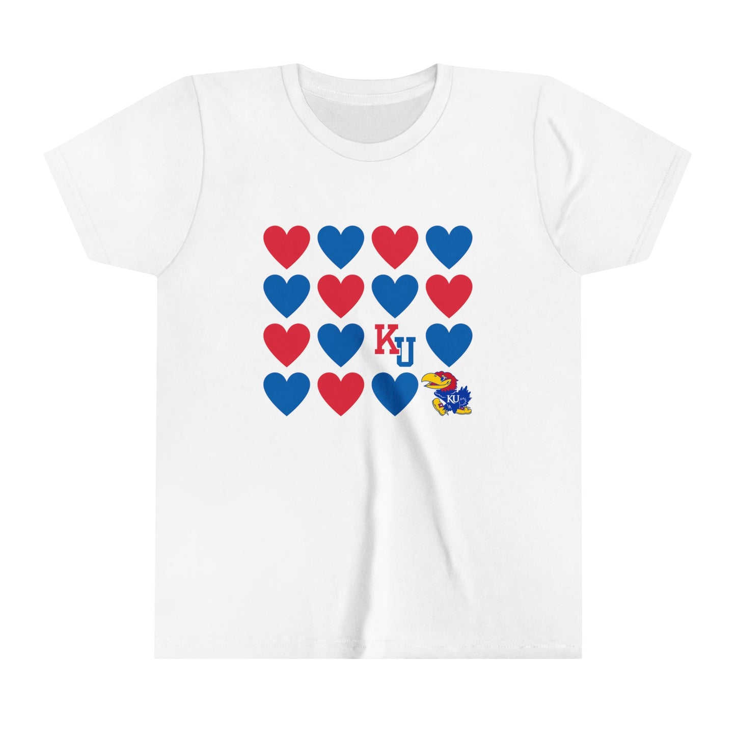 Youth Tee University of Kansas Heart Design
