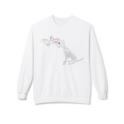 Skeleton Dog Nose Boop Sweatshirt