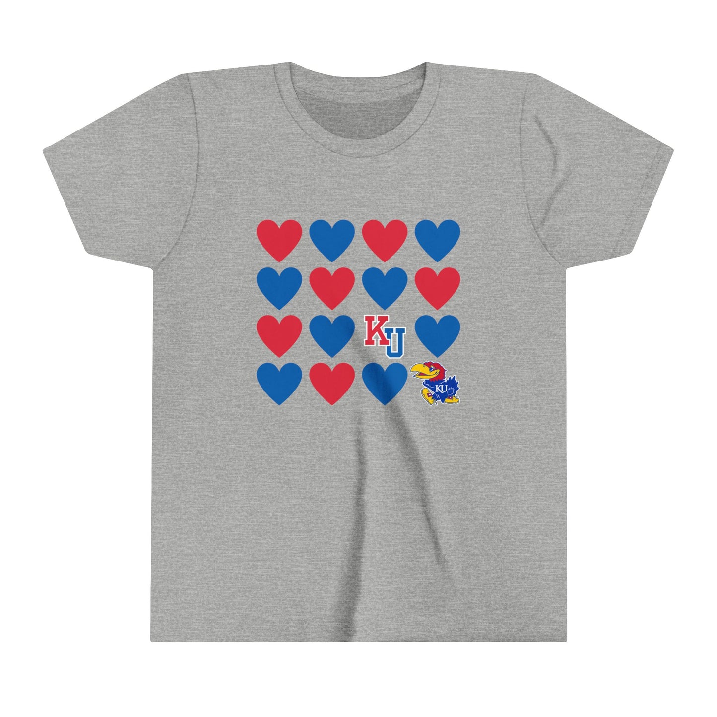Youth Tee University of Kansas Heart Design