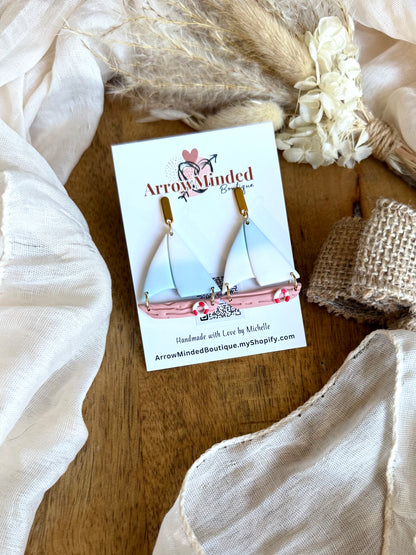 Handmade Coastal Horizon Sailboats