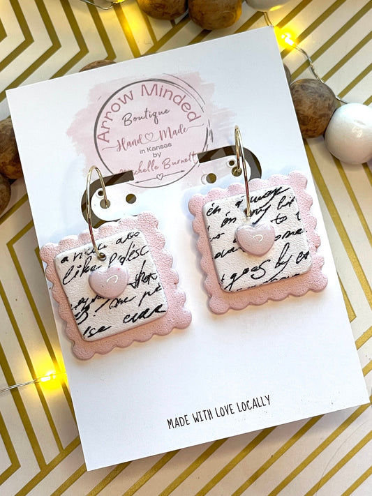 Handmade Love Day Postage Stamp Hoops