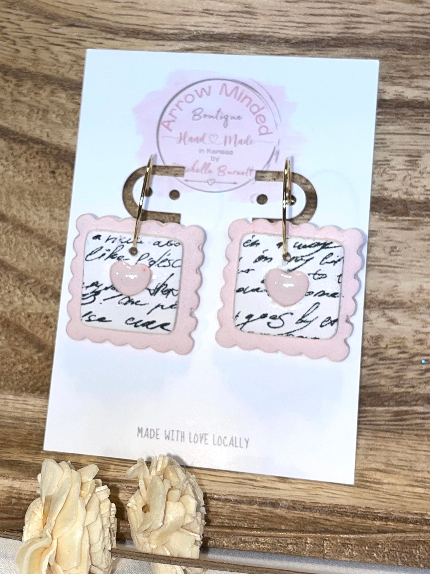 Handmade Love Day Postage Stamp Hoops