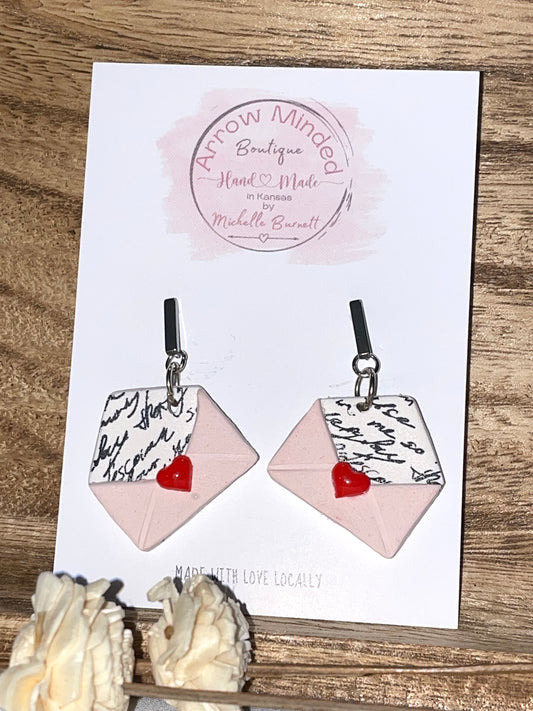Handmade Vintage Love Day Envelope Dangles