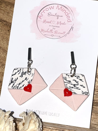 Handmade Vintage Love Day Envelope Dangles
