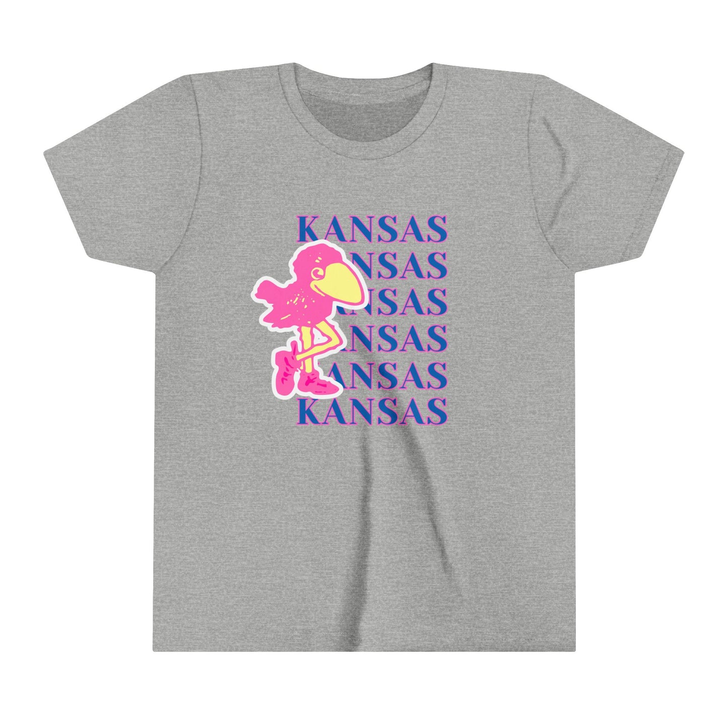 Youth Tee University of Kansas Pink Bird