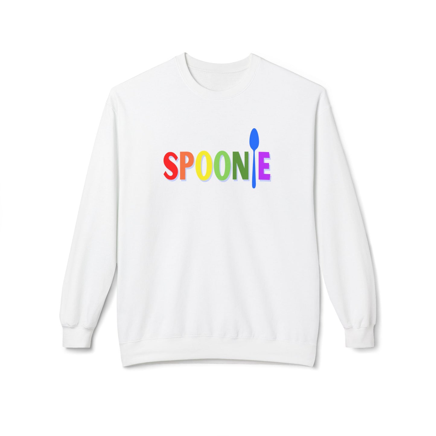 Spoonie Sweatshirt, Chronic Illness Warrior Rainbow Design