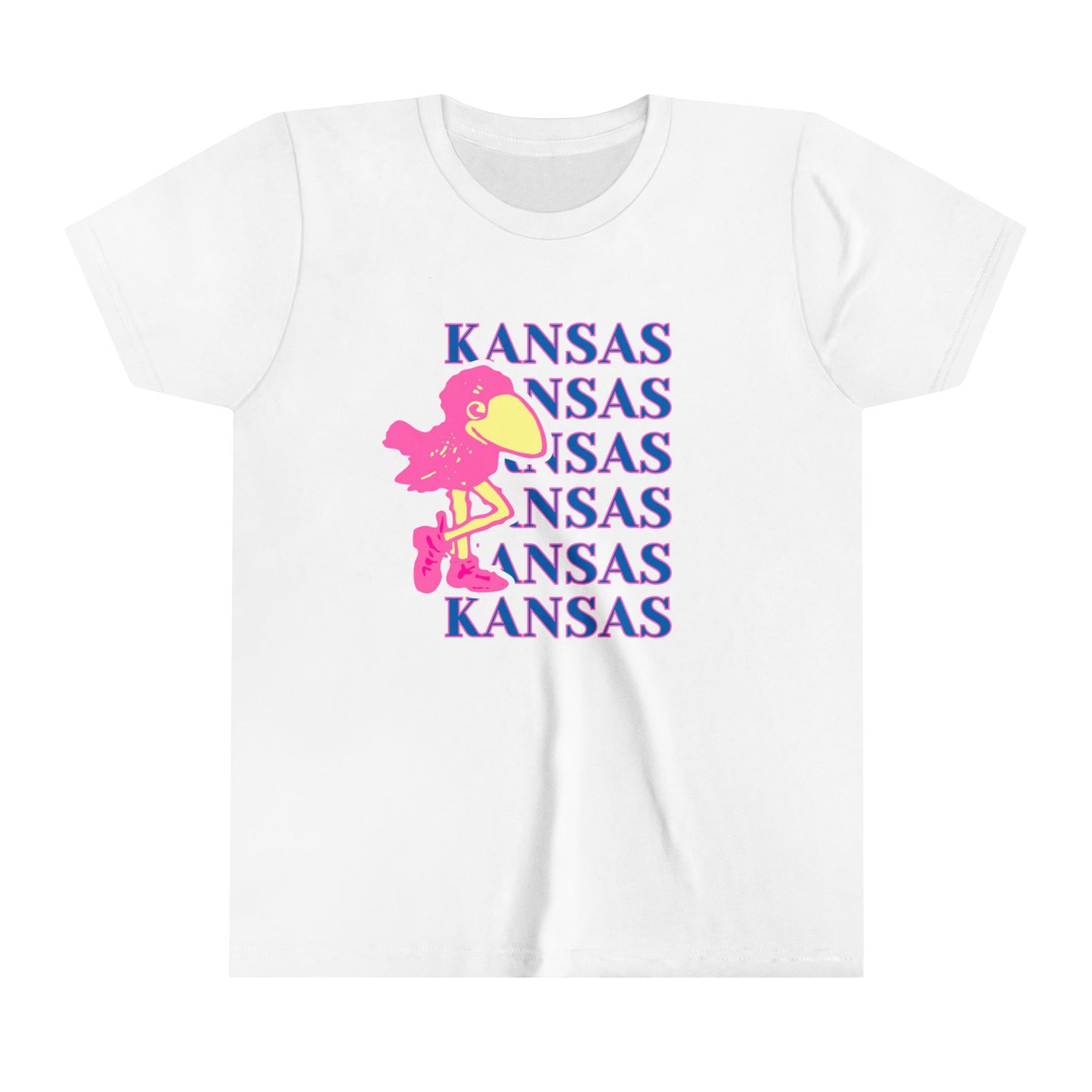 Youth Tee University of Kansas Pink Bird