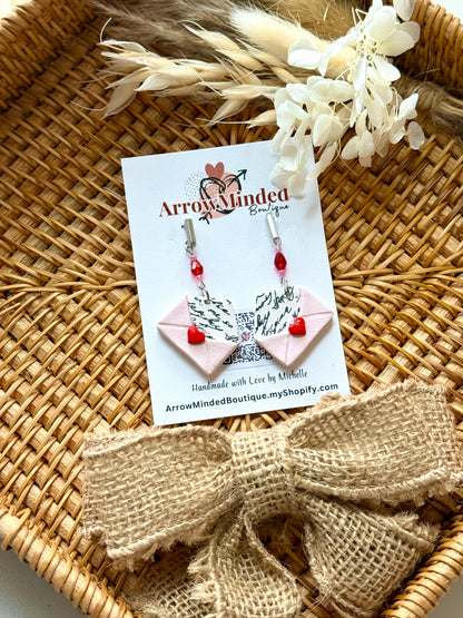 Handmade Vintage Love Day Envelope Dangles