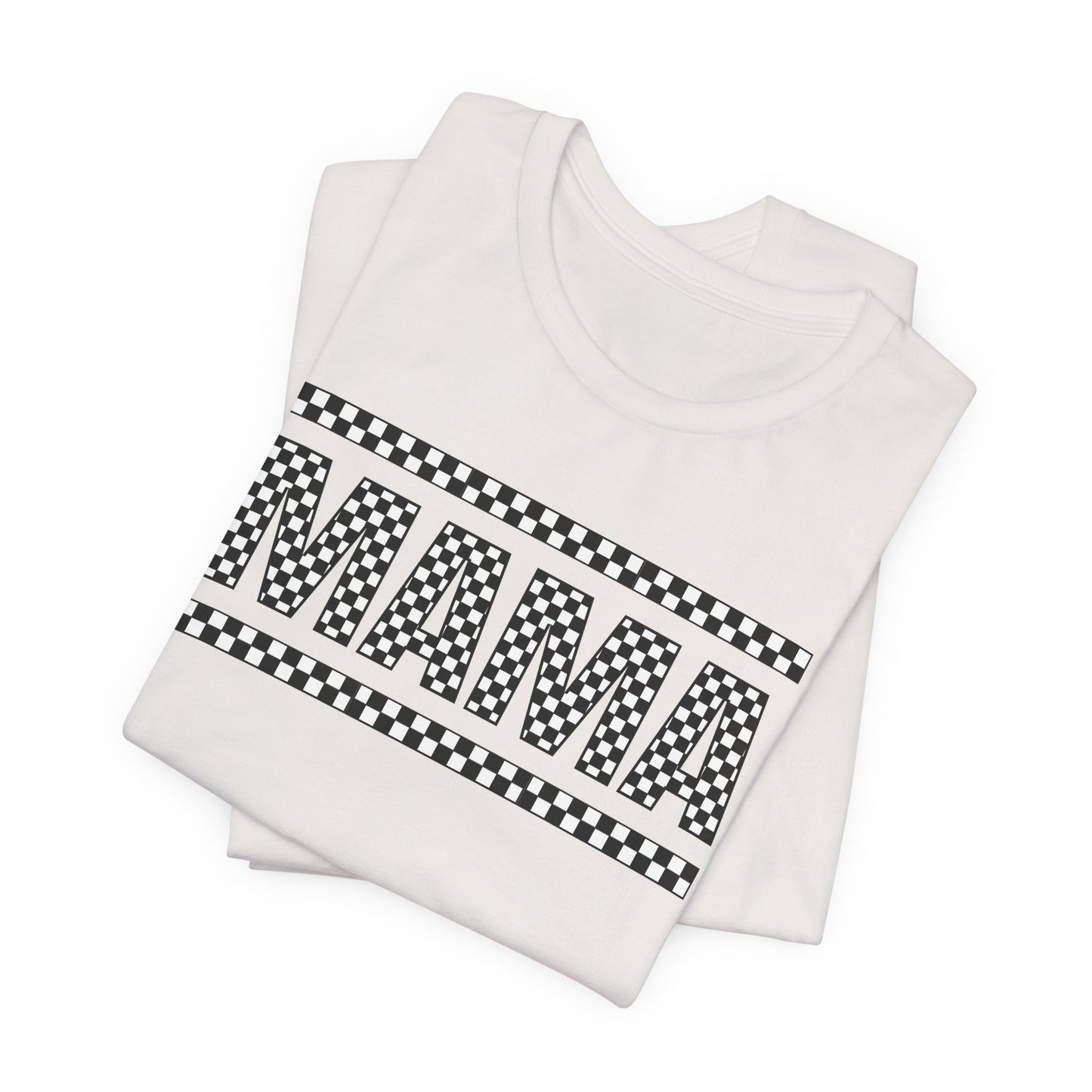Checkered 'MAMA' T-Shirt