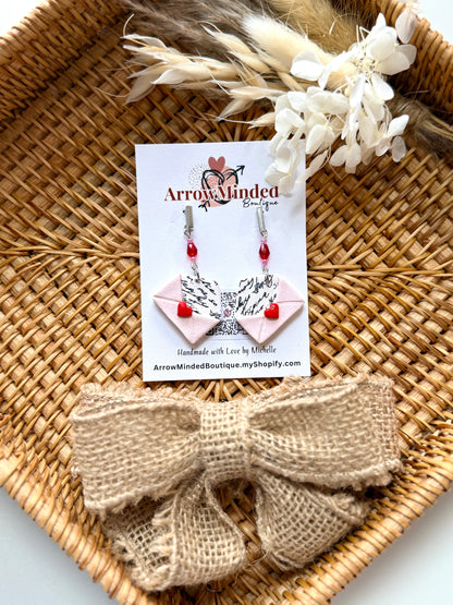 Handmade Vintage Love Day Envelope Dangles