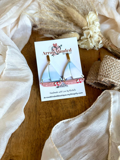 Handmade Coastal Horizon Sailboats