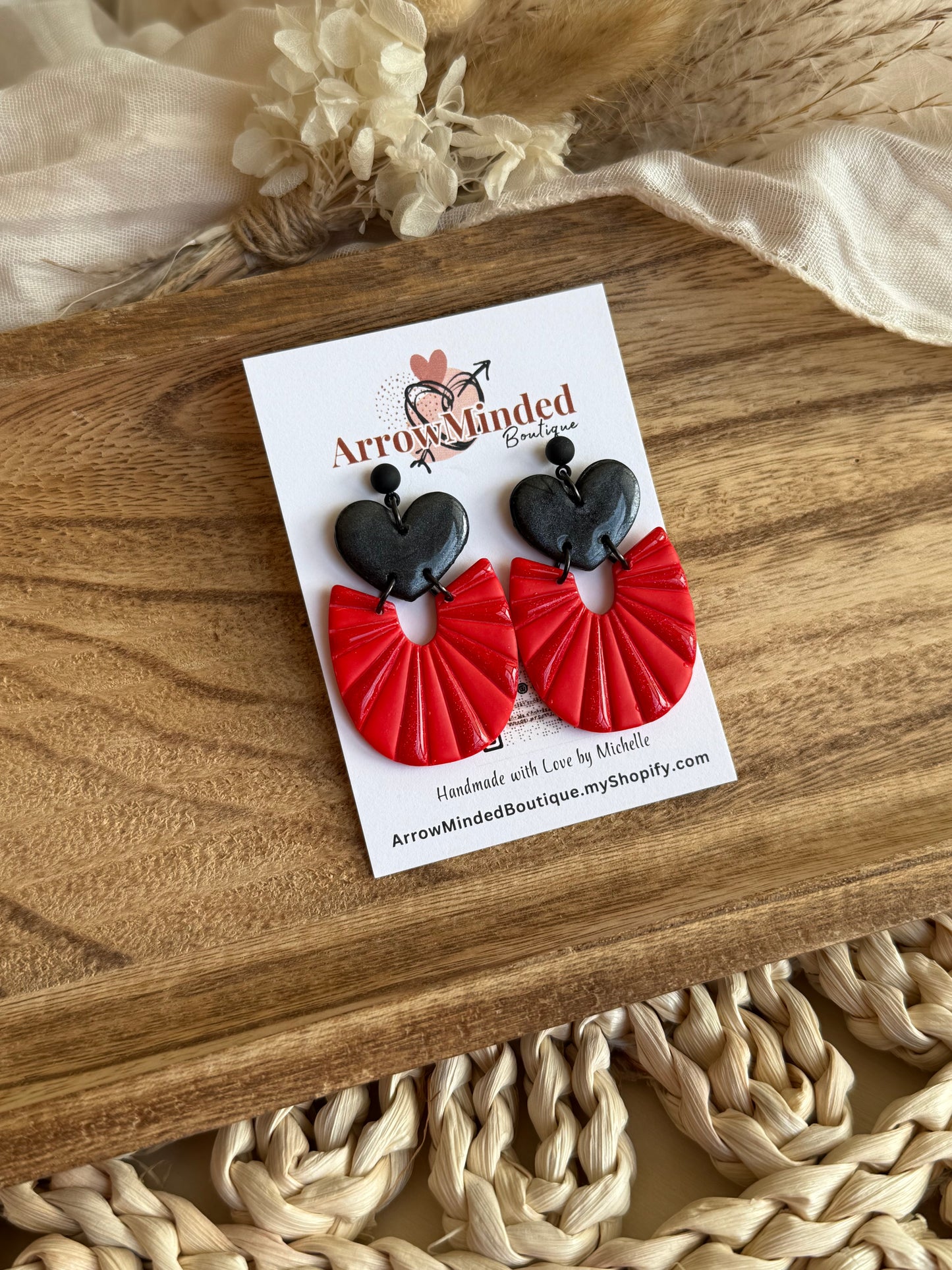Handmade Love & Leopard Statement Earrings Collection