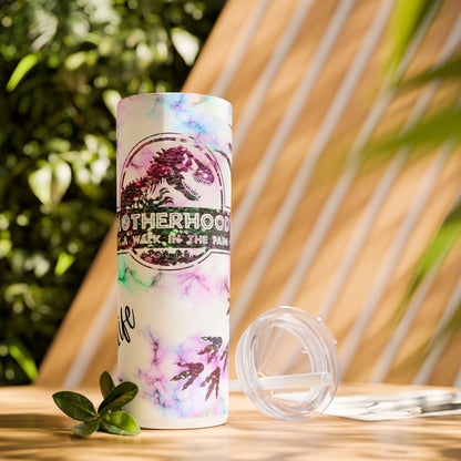 Motherhood It's A Walk in the Park, Dinosaur Tumbler, 20 oz