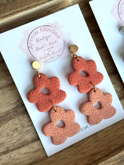 Handmade Organic Flower Dangles