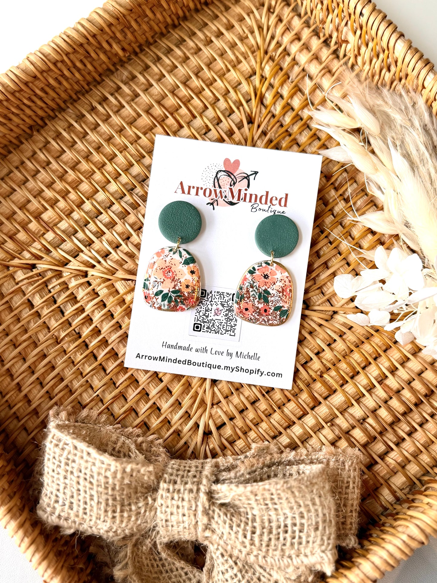 Handmade Emerald Bloom Statement Collection