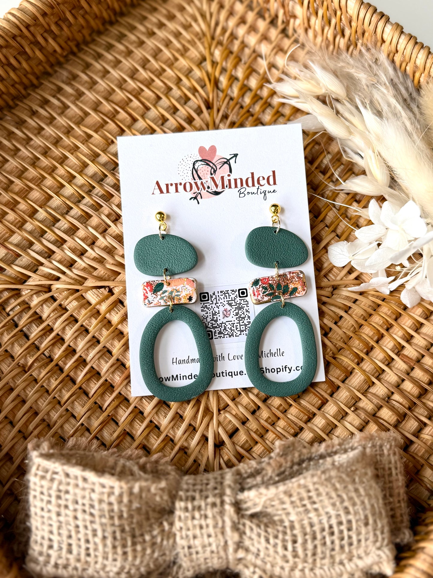 Handmade Emerald Bloom Statement Collection