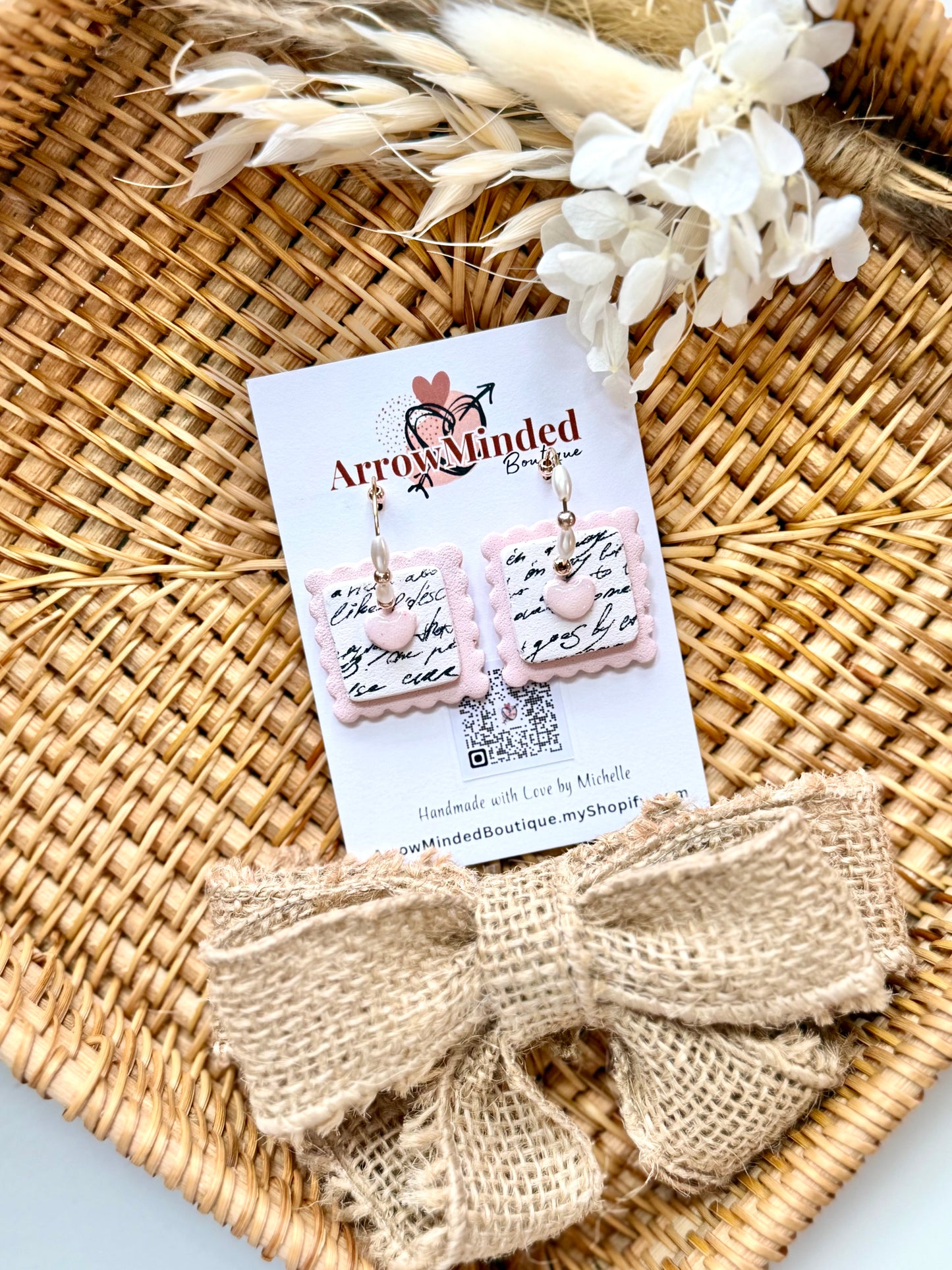 Handmade Love Day Postage Stamp Hoops