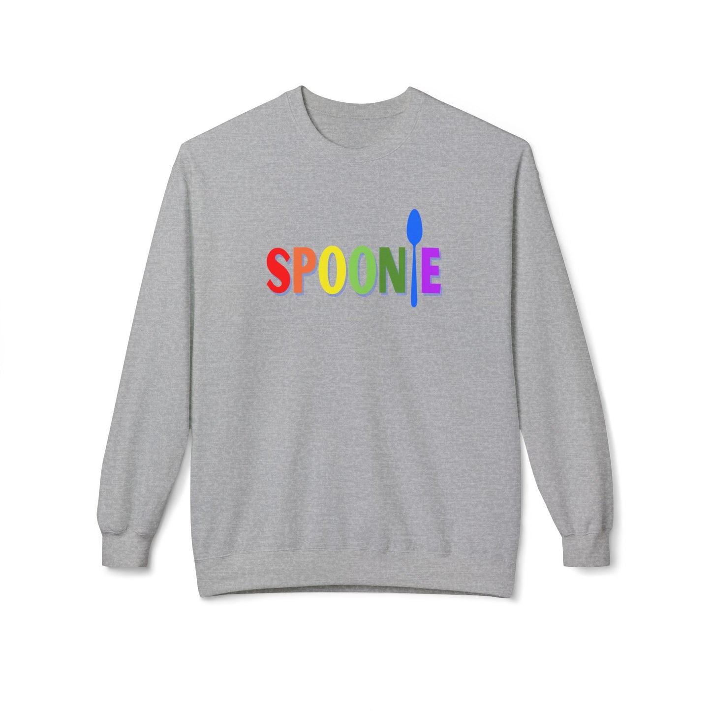 Spoonie Sweatshirt, Chronic Illness Warrior Rainbow Design