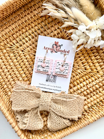 Handmade Love Day Postage Stamp Hoops