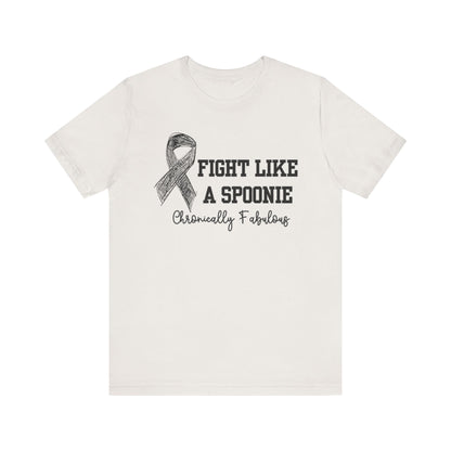 Chronic Illness Awareness Tee - Fight Like a Spoonie