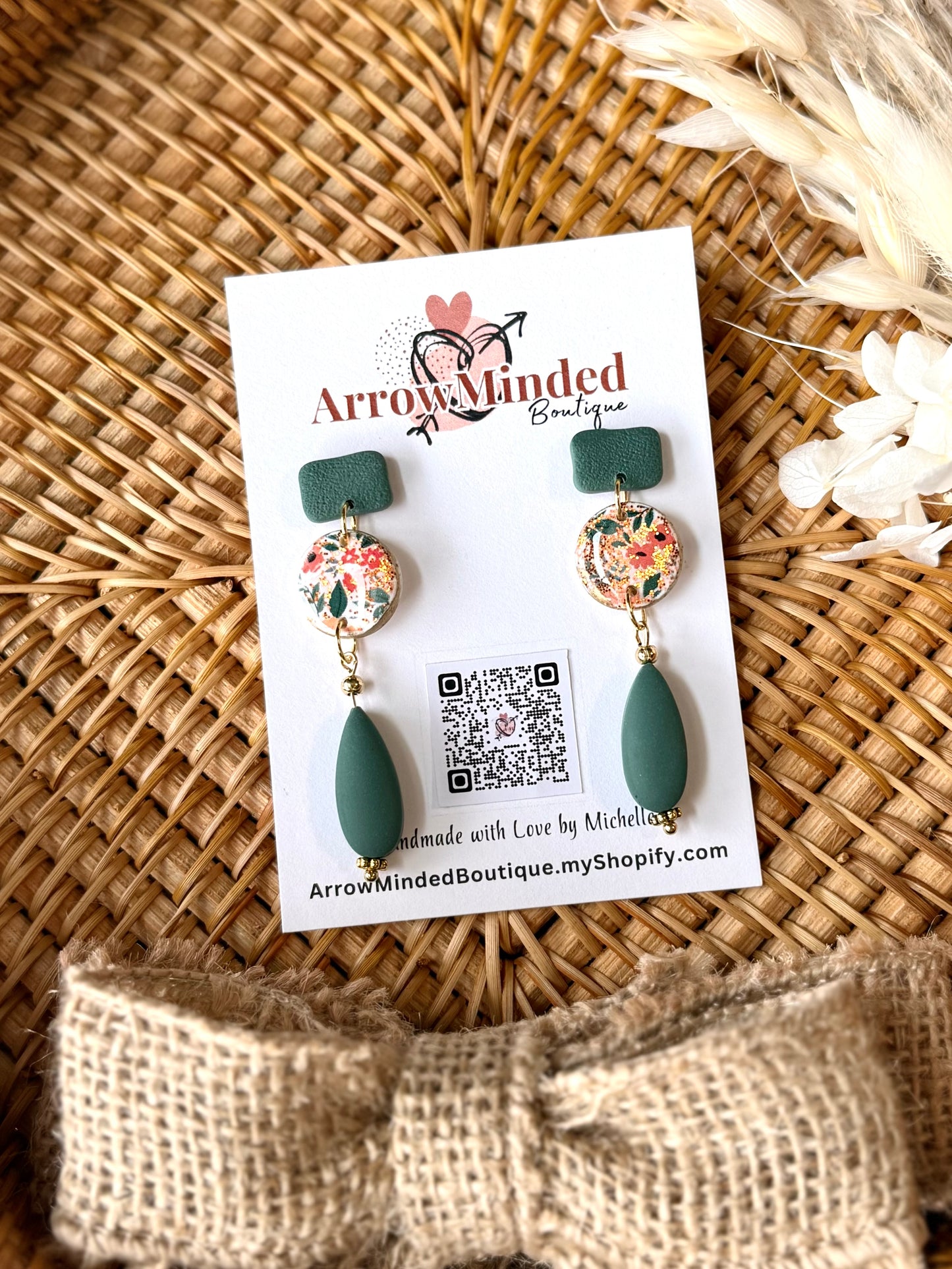 Handmade Emerald Bloom Statement Collection