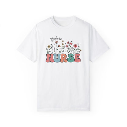 Custom Nurse Wildflower Shirt