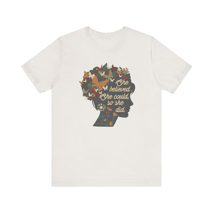 She Believed She Could Floral Vintage Shirt