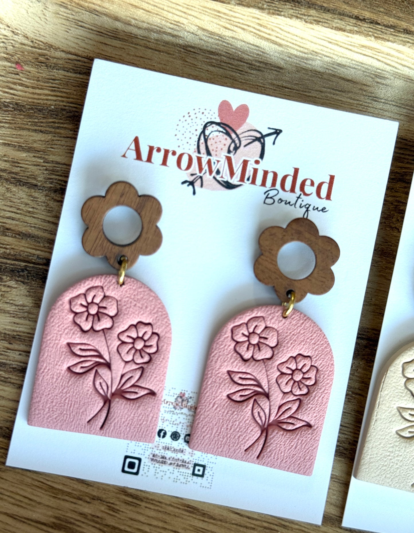 Handmade Autumn Flower Pressed Earrings