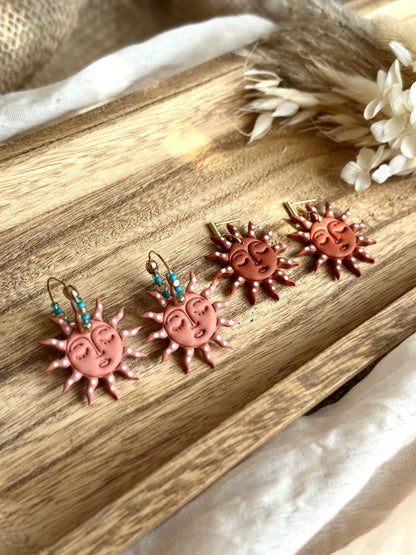 Handmade Terracotta Sunrise Earrings