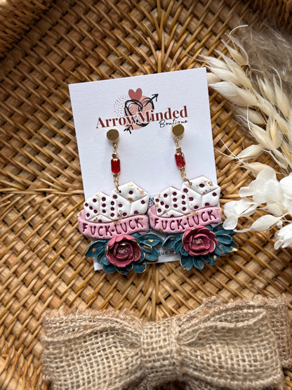 Handmade Lucky Streak Statement Earrings