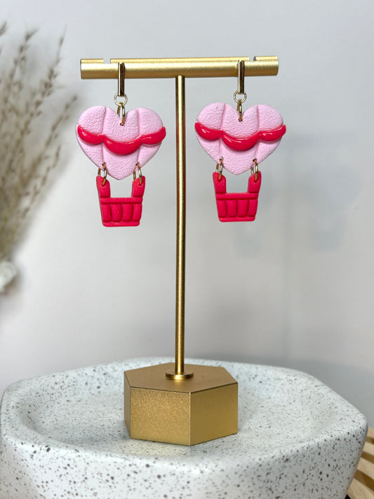Handmade 'Heart' Air Balloon Dangles
