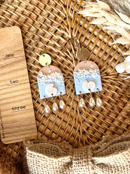 Handmade Beach Scenery Earrings