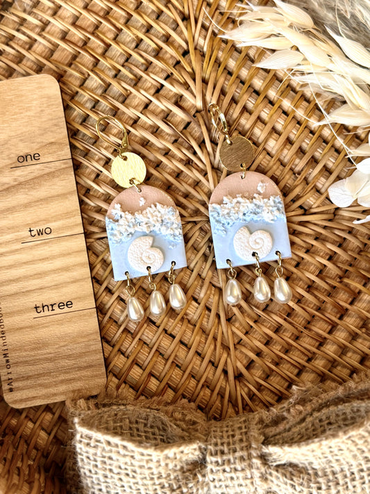 Handmade Beach Scenery Earrings