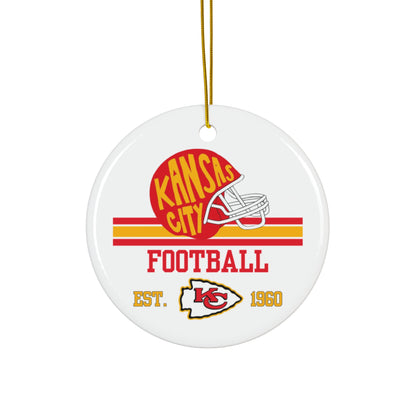KC Football Christmas Tree Ornament