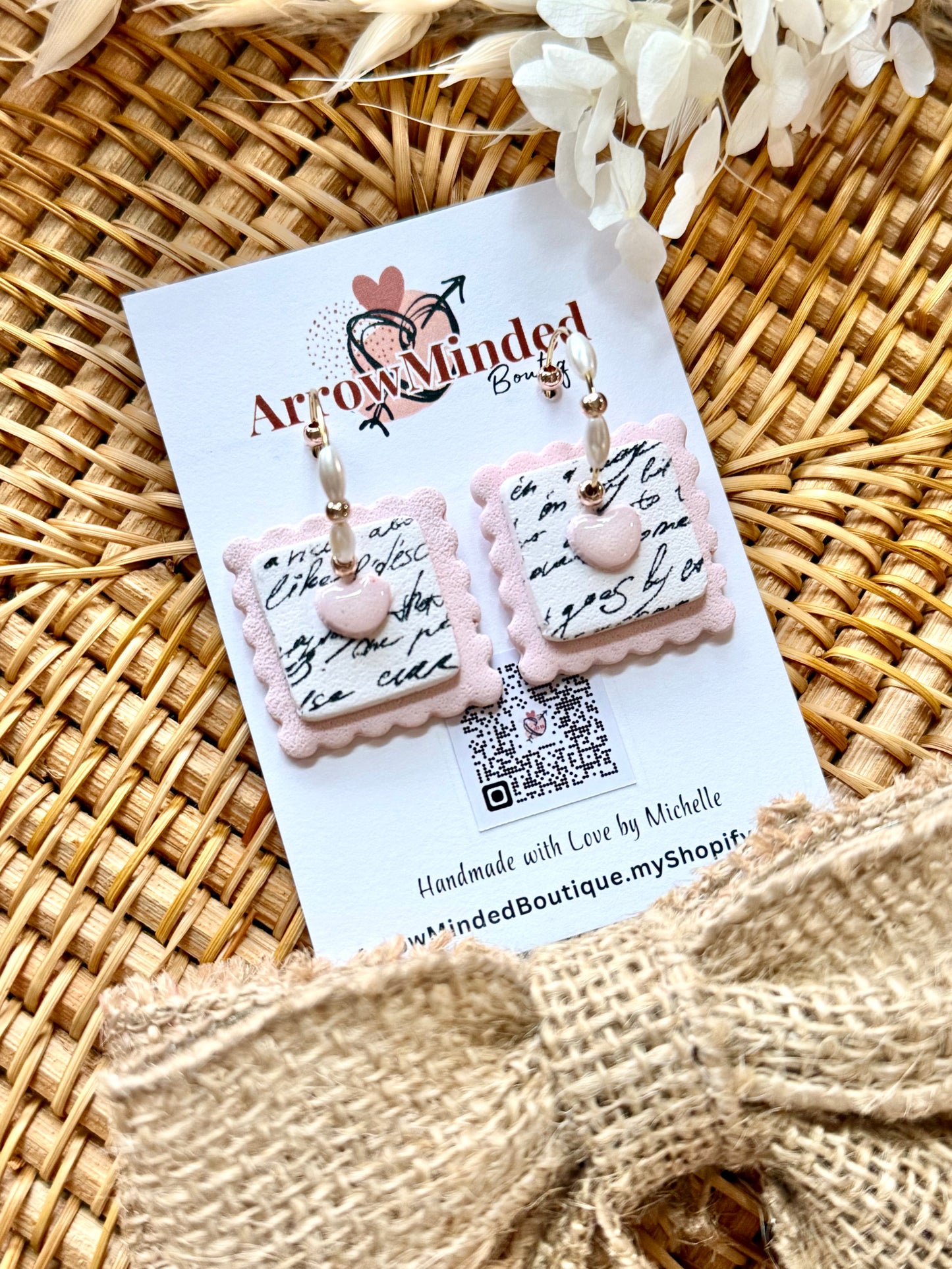Handmade Love Day Postage Stamp Hoops