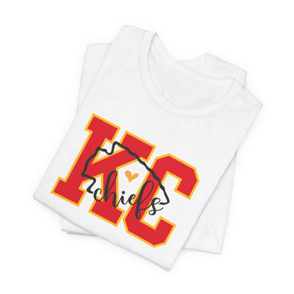 Kansas City Football Arrowhead Unisex Jersey Short Sleeve Tee