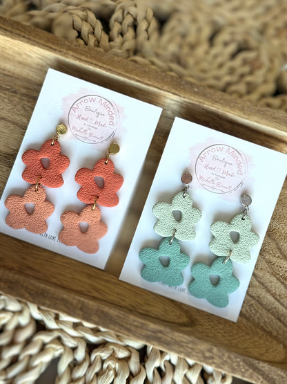 Handmade Organic Flower Dangles
