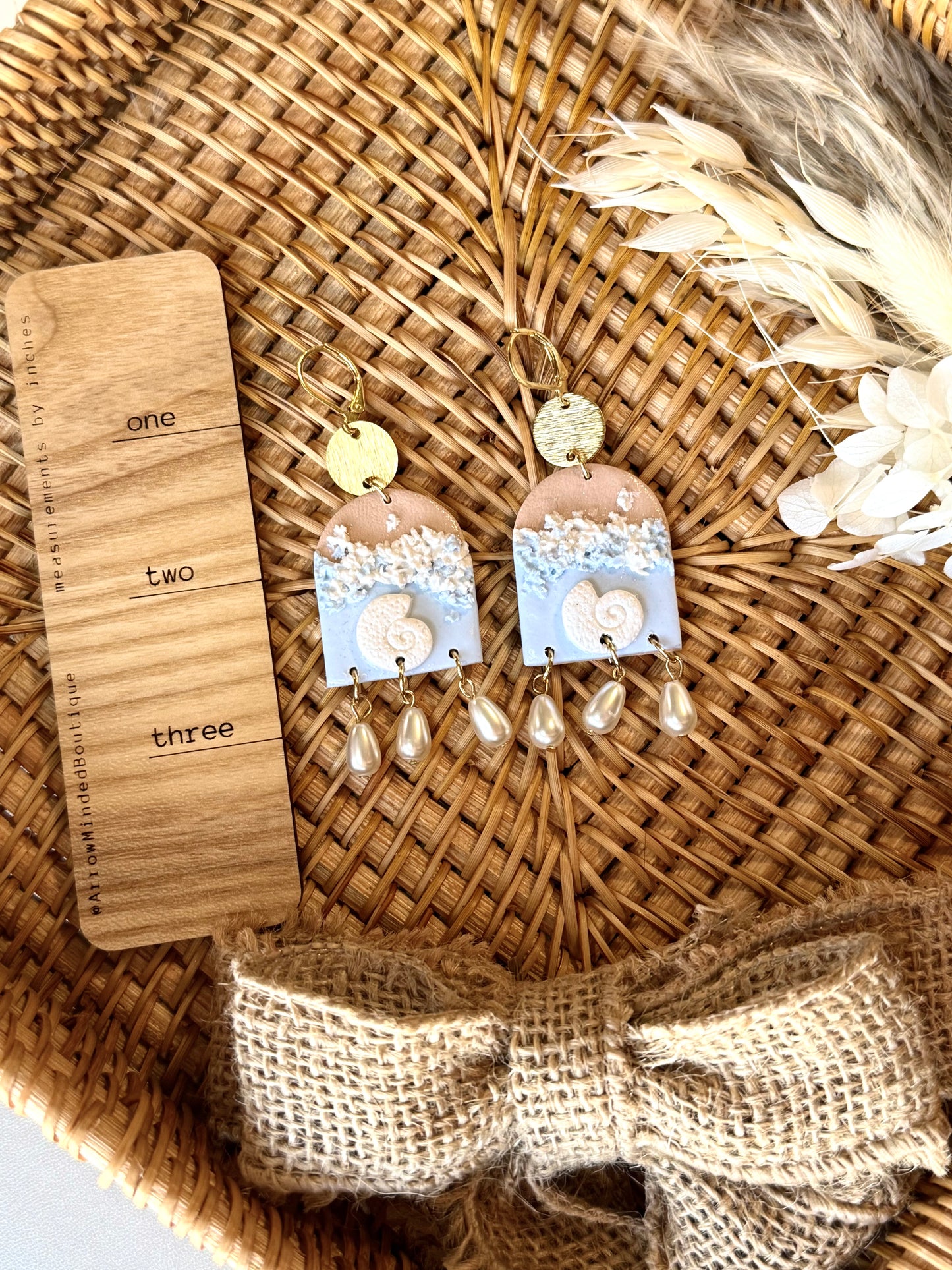 Handmade Beach Scenery Earrings