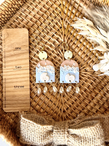 Handmade Beach Scenery Earrings