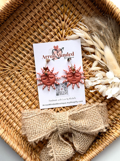 Handmade Desert Sunbeam Statement Earrings