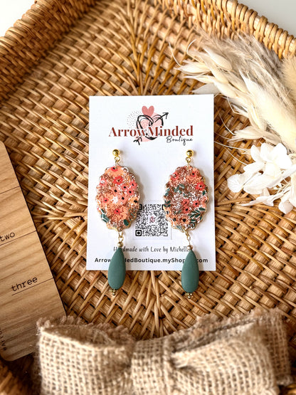 Handmade Emerald Bloom Statement Collection