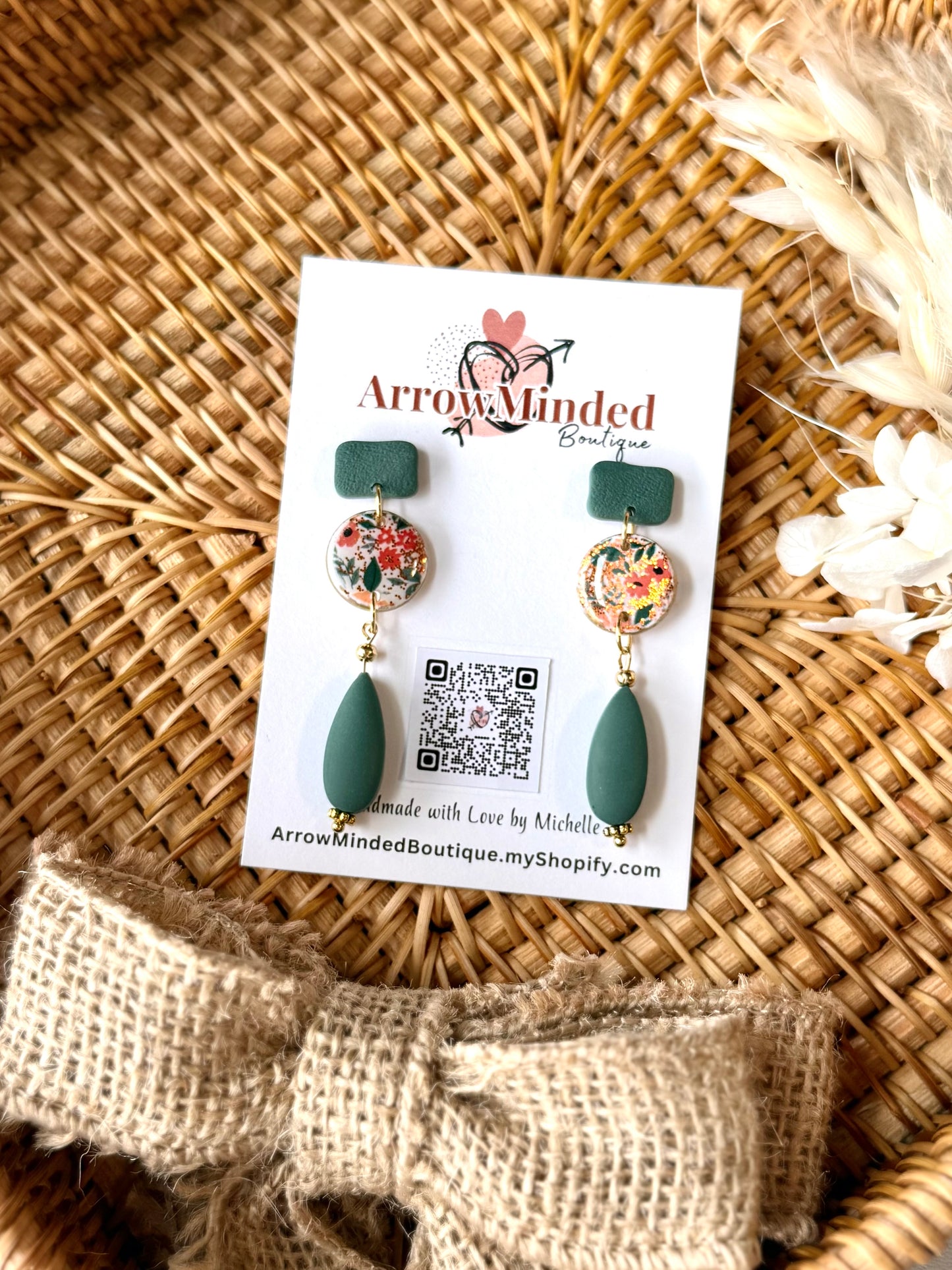 Handmade Emerald Bloom Statement Collection
