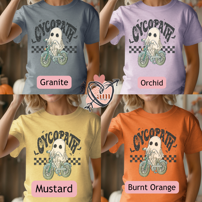 Cycopath Ghost Bicycle Halloween Unisex Shirt