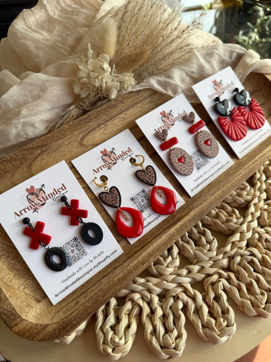 Handmade Love & Leopard Statement Earrings Collection
