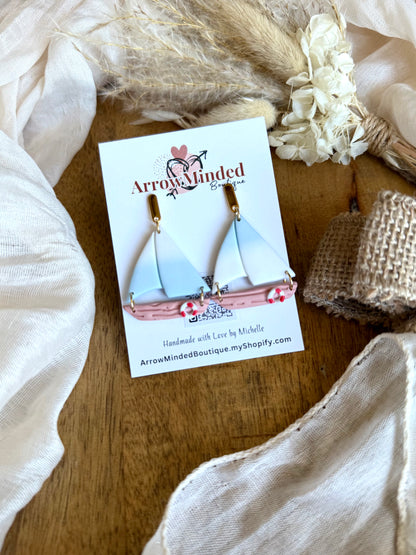 Handmade Coastal Horizon Sailboats