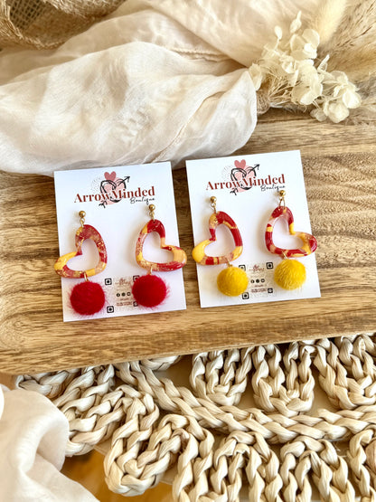 Handmade Heart of KC Earrings