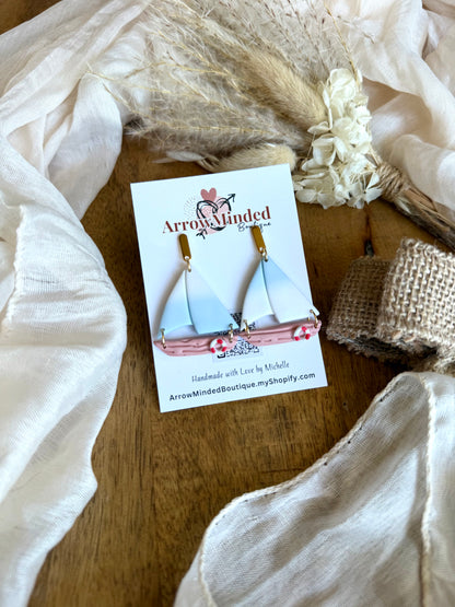 Handmade Coastal Horizon Sailboats