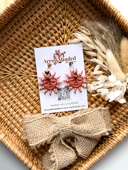 Handmade Desert Sunbeam Statement Earrings