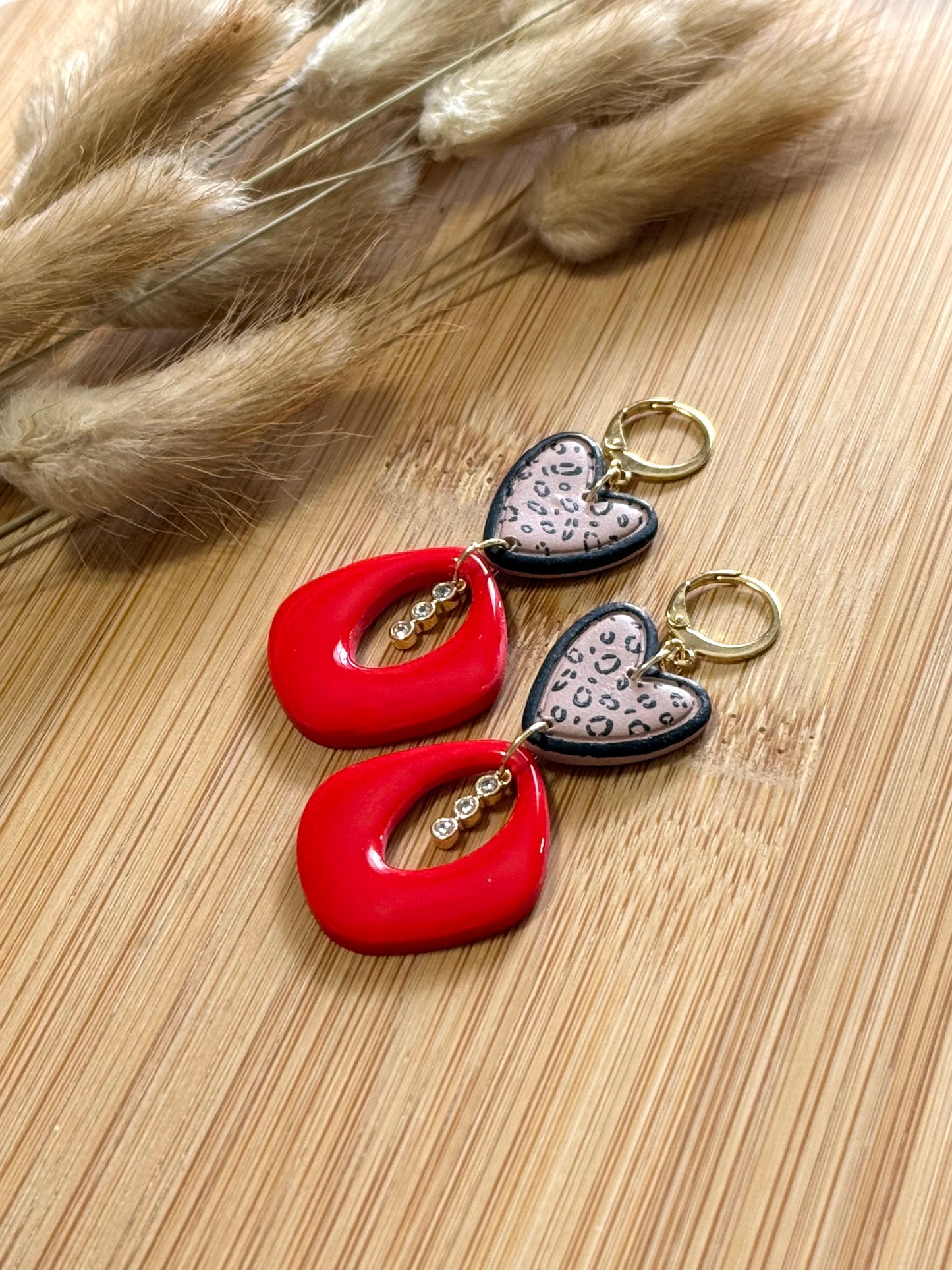Handmade Love & Leopard Statement Earrings Collection