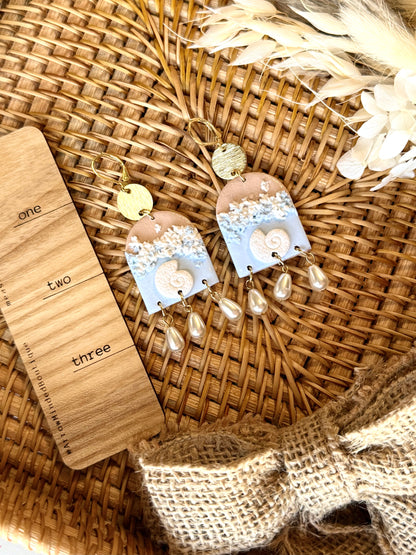 Handmade Beach Scenery Earrings